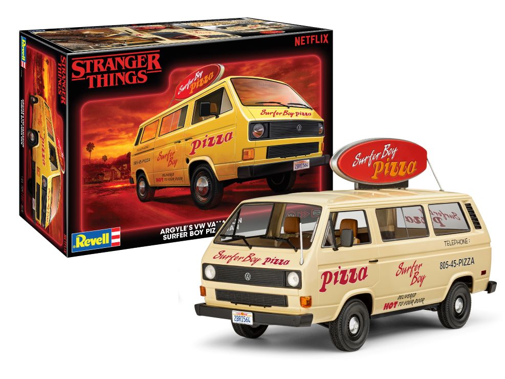 RMX-4559   1/25 Stranger Things Argyle's Surfer Boy VW T3 Pizza Van
