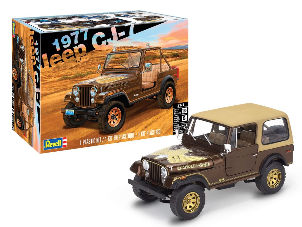 RMX-4547 1/24 1977 Jeep CJ7 Renegade (2 in 1) Model Kit