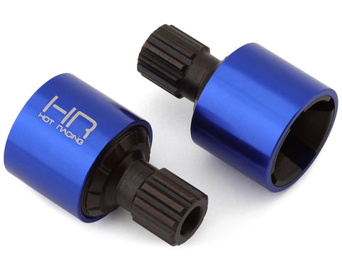 HRASXMX37M06  Hot Racing Chrome Steel 4-Slot Drive Cups for Traxxas XRT (2)