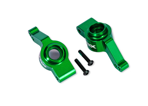 TRA9065-GRN  Green Aluminum Stub Axle Carriers (L&R)