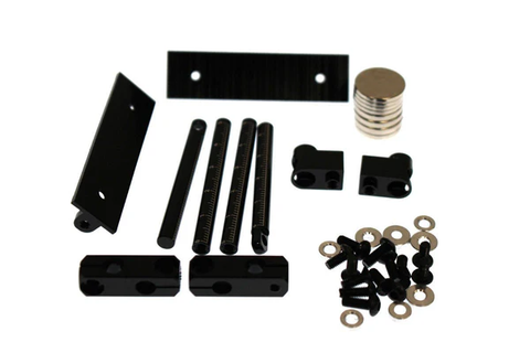 RCE1032 Racers Edge - Aluminum Magnetic Body Mount Set for 1/10 Drift Cars (Full Post) Black