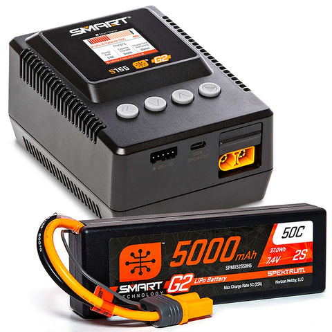 SPMXPSS200  Smart Powerstage 2S Surface Bundle: G2 5000mAh 2S LiPo IC5 & S155 Charger