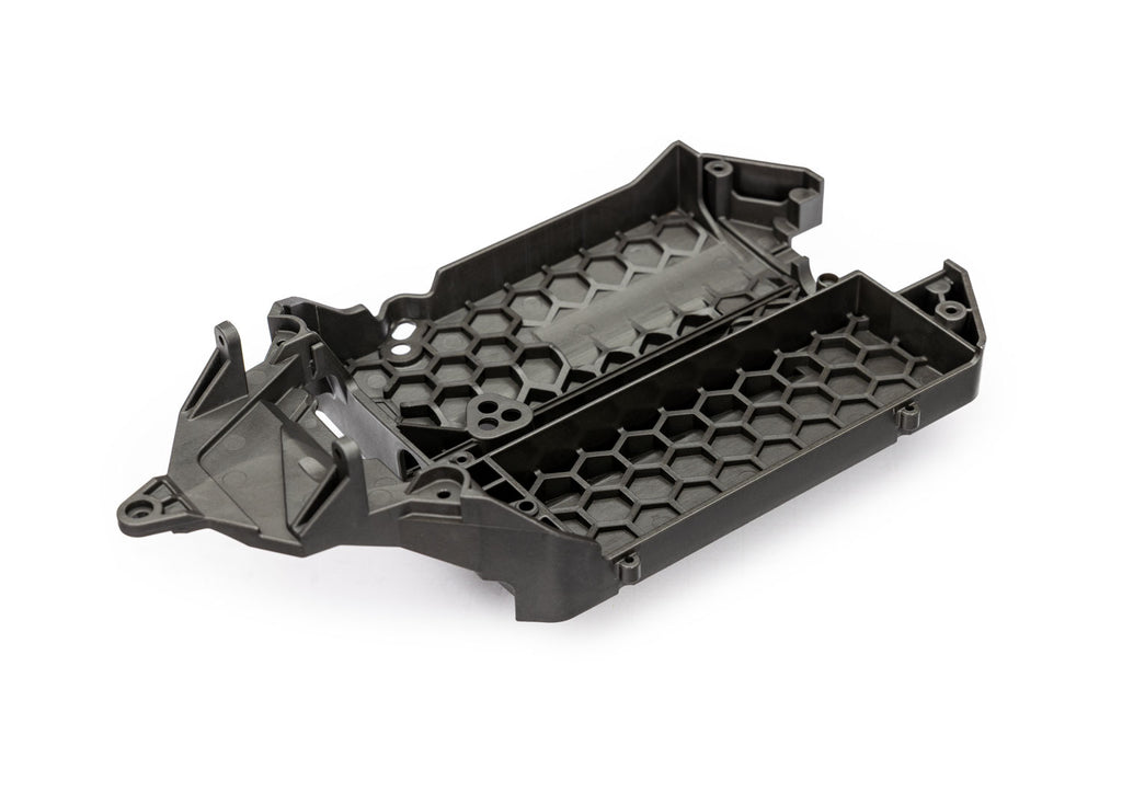 TRA10722X  Gray Mini Chassis (Replacement chassis fits 10728X front bulkhead. Not compatible with 10728 bulkhead.)