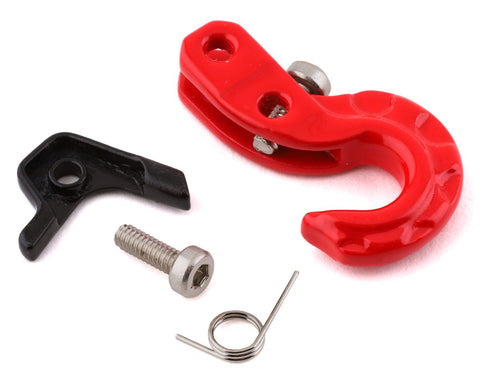YEA-YA-0573RD  Yeah Racing 1/10 Scale Metal Winch Hook w/Safety Latch (Red)