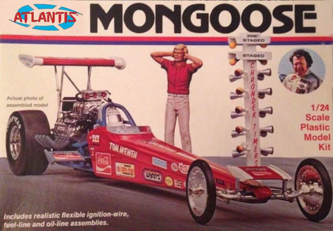 AAN-7529  Atlantis Models 7529 1/24 Tom McEwen Mongoose Rear Engine Dragster (formerly Monogram)