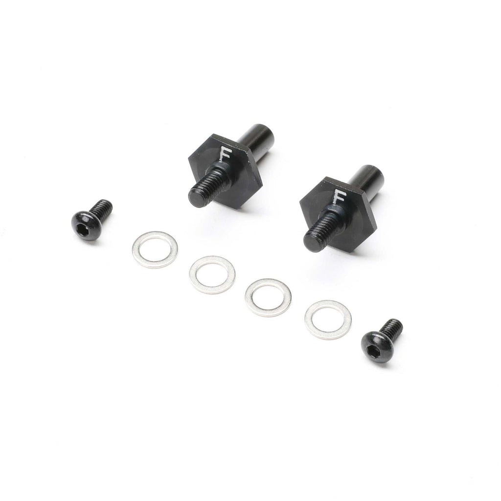 TLR-1054    Front Axle Set, Aluminum, Black, 12mm: 22S Sprint
