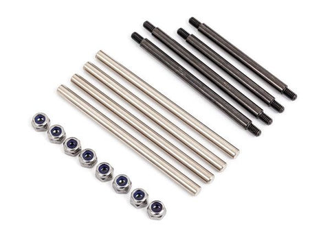 TRA9042X  Suspension pin set, extreme heavy duty, complete (front and rear) (hardened steel) (3x52mm (4), 3x32mm (2), 3x40mm (2))/ M2.5x0.45mm NL (8) (for use with #9080 upgrade kit)