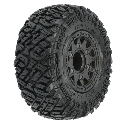 PRO1018210   1/10 Icon M2 Front/Rear 2.2"/3.0" SC Mounted 12mm Blk Raid (2)