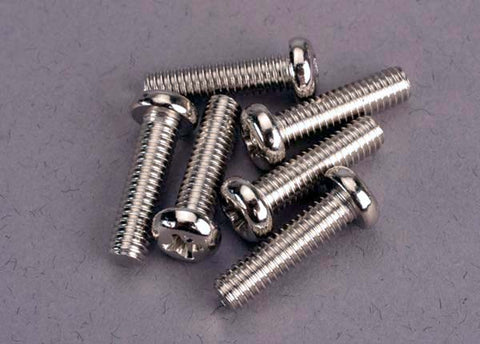 TRA2573 Screws, 4x15mm roundhead machine (6)