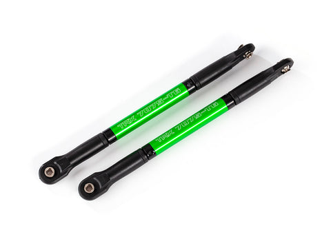 TRA8619G Push rods, aluminum (green-anodized), heavy duty (2) (assembled with rod ends and threaded inserts)
