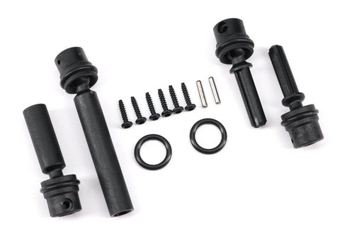 TRA9755 Driveshafts, center, assembled (front & rear)