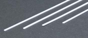 EVERGREEN STYRENE STRIPS CHANNEL  .100" 2.5mm (4) (Part # EVG263)