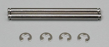 TRA2640 Chrome Suspension Pin w/Clip 44mm (2)