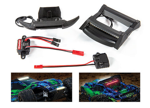 TRA6795 - LED light set, complete (includes bumper with LED lights, roof skid plate with LED lights, (fits #6717 body)