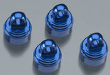 Shock Caps Alum Blue Anodized (4)  (Part # TRA3767A)