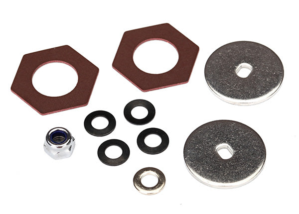 TRA8254 Rebuild kit, slipper clutch (steel disc (2)/ friction insert (2)/ 4.0mm NL (1)/ spring washers (4), metal washer (1))