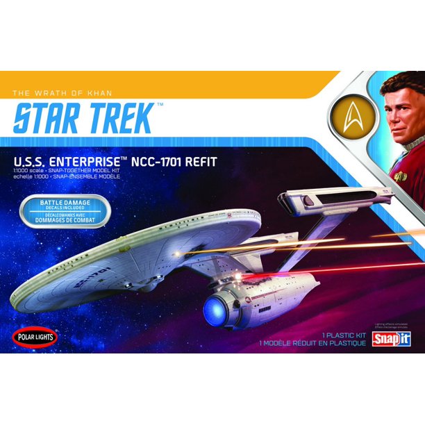 PLL-974  1/1000 Star Trek USS Enterprise Refit Wrath Khan Model Kit