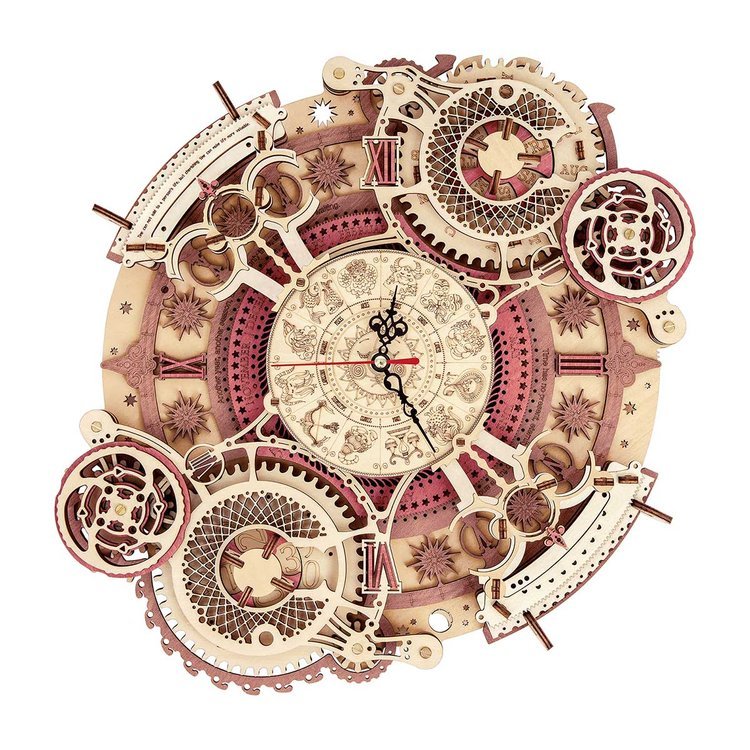 ROELC601  Robotime-ROKR Time Art; Zodiac Wall Clock