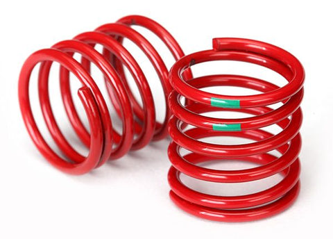 TRA8363 Spring, shock (red) (4.075 rate, green stripe) (2) 4.075 RATE