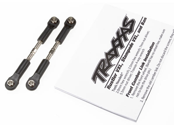 TRA2443 Turnbuckles, camber link, 36mm (56mm center to center) (rear) (assembled with rod ends and hollow balls) (1 left, 1 right)
