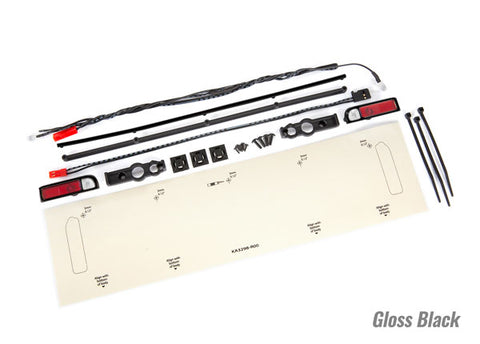 TRA9497 - LED lights, tail lights (red)/ power harness/ tail light housings (left & right)/ tailgate trim (black)/ zip ties (3)