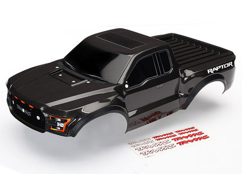 TRA6845x Body, Ford Raptor , black (heavy duty)/ decals