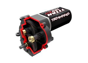 TRA9791R Transmission, complete (low range (crawl) gearing) (40.3:1 reduction ratio) (includes Titan® 87T motor)