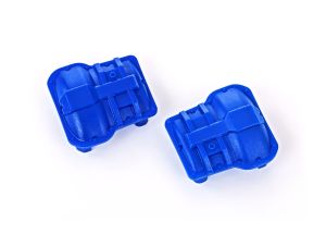 TRA9738-BLUE Axle cover, front or rear (blue) (2)
