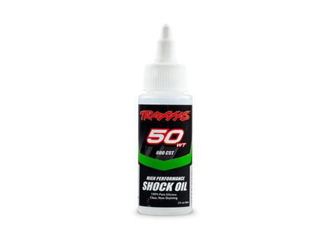 TRA5034 - Oil, shock (50 wt, 600 cSt, 60cc) (silicone)