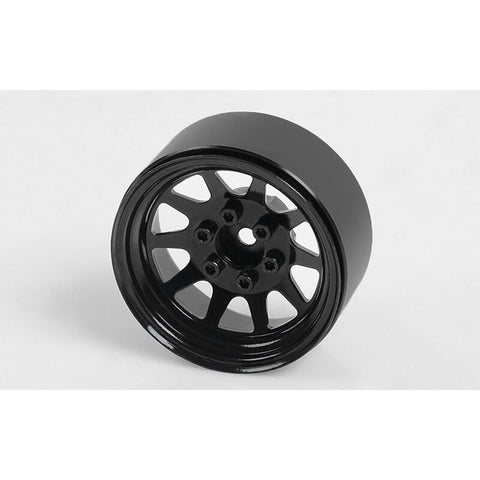 RC4ZW0210 OEM Stamped Steel 1.9 Beadlock Wheel, Black (4)