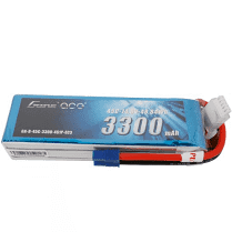 EA33004s45E3 Gens ace 3300mAh 14.8V 45C 4S1P Lipo Battery Pack with EC3