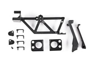 TRA9731Door handles (4)/ light mounts, front (left & right)/ light retainers, front bumper (left & right)/ fuel cap/ snorkel/ spare tire mount (fits #9712 body)