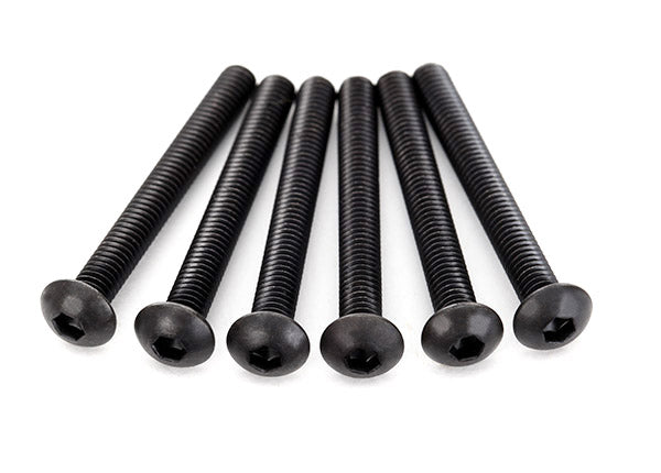 TRA2595 Screws, 4x35mm button-head machine (hex drive) (6)