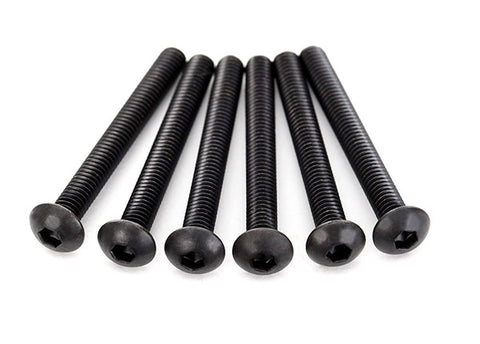 TRA2595 Screws, 4x35mm button-head machine (hex drive) (6)