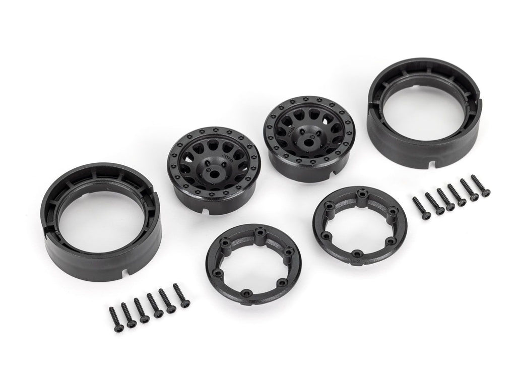 TRA9781 Wheels, 1.0", Method Race Wheels® 105 Beadlock (black, beadlock) (2)