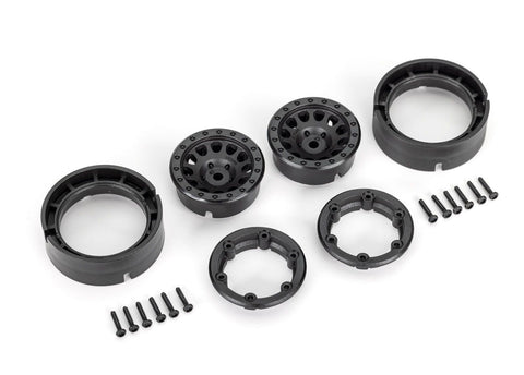 TRA9781 Wheels, 1.0", Method Race Wheels® 105 Beadlock (black, beadlock) (2)