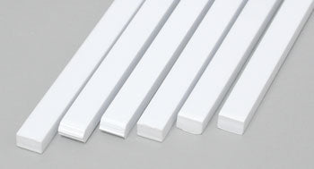 EVERGREEN STYRENE STRIPS .125x.188" (6) (Part # EVG188)