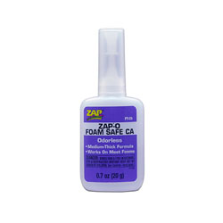 ZAP-O Foam Safe CA Glue, .7 oz (PART# PAAPT25)