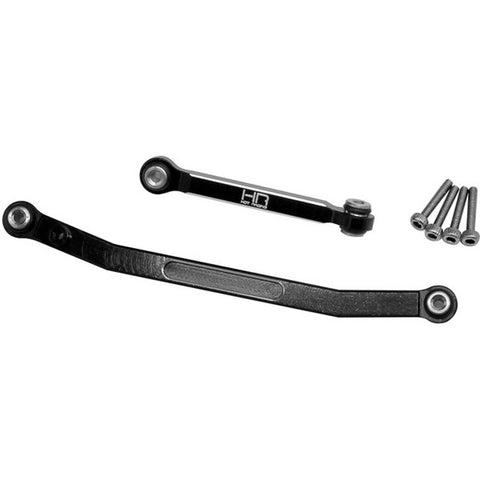 HRASXTF49X01 Black Aluminum Fix Link Steering Rod SCX24