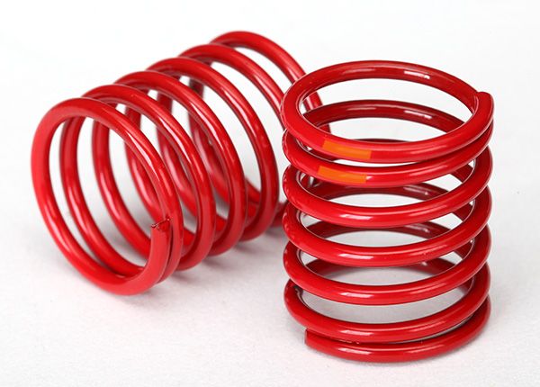 TRA8365 Spring, shock (red) (3.325 rate, orange stripe) (2)