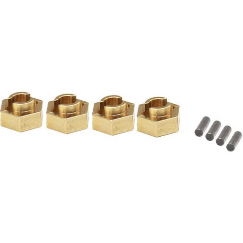 HRASXTF10H Brass Stock Wheels hub 7mm hex SCX24