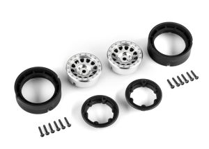 TRA9781-SATIN Wheels, 1.0", Method Race Wheels® 105 Beadlock (satin chrome, beadlock) (2)