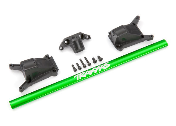 TRA6730G - Chassis brace kit, green (fits Rustler® 4X4 or Slash 4X4 models equipped with Low-CG chassis)