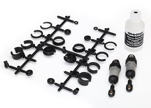 TRA8360 Ultra Shocks (grey) (short) (includes spring pre-load spacers) (2)