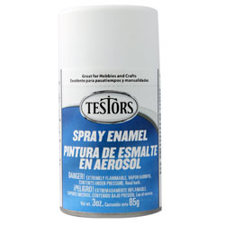 SPRAY ENAMEL FLAT WHITE (Part # TESR2458)