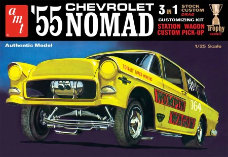AMT1297  1/25 1955 Chevy Nomad (3 in 1) Model Kit