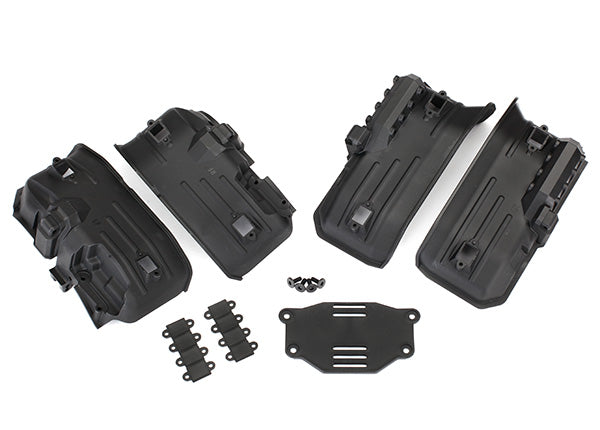 TRA8072 Fenders, inner, front & rear (2 each)/ rock light covers (8)/ battery plate/ 3x8 flathead screws (4)