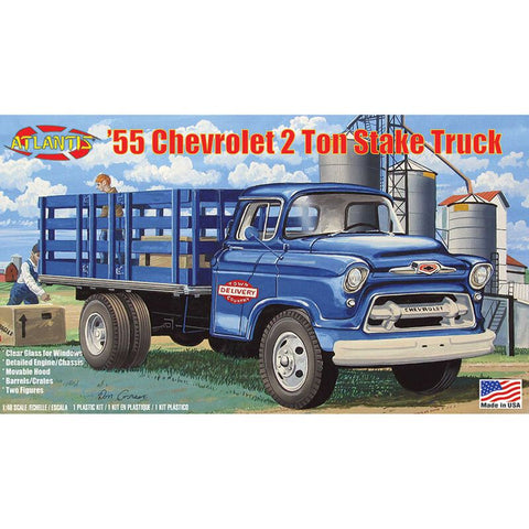 AANH1401 1955 Chevy Stake Truck 1:48