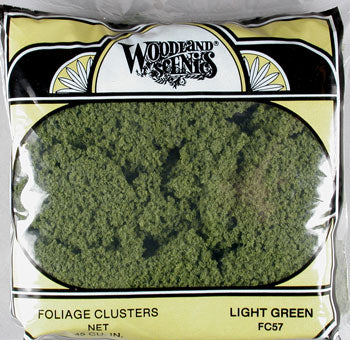 WS FOLIAGE CLUSTERS LIGHT GREEN (Part # FC57)