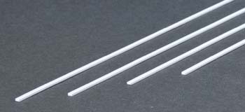 EVERGREEN STYRENE STRIPS CHANNEL .080" 2.0mm (4) (Part # EVG262)